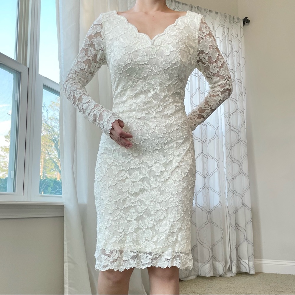 Vtg lace gown